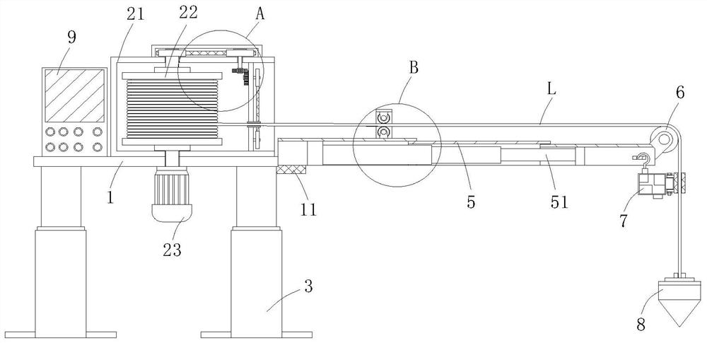 Water depth measuring device applied to water conservancy measurement