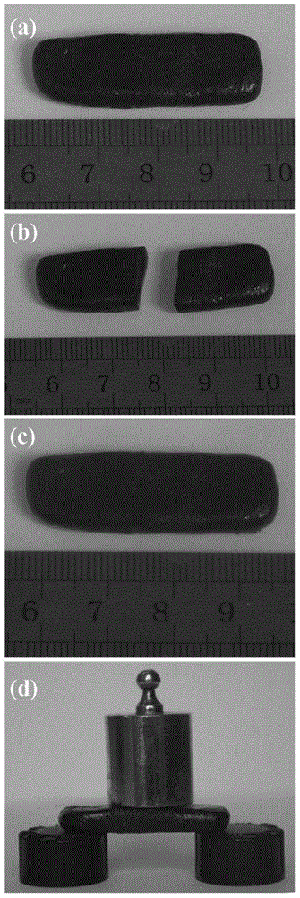 Low-temperature self-repairing conductive composite material and preparation method thereof