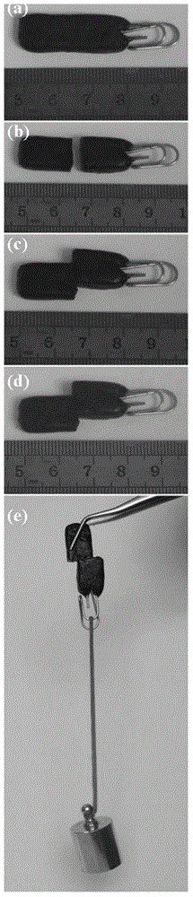 Low-temperature self-repairing conductive composite material and preparation method thereof
