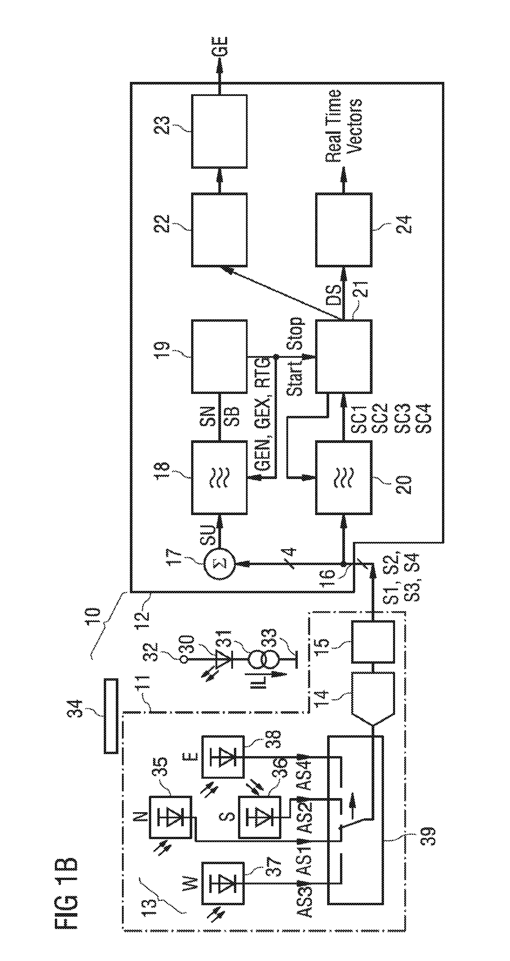 Optical sensor arrangement and method for gesture detection