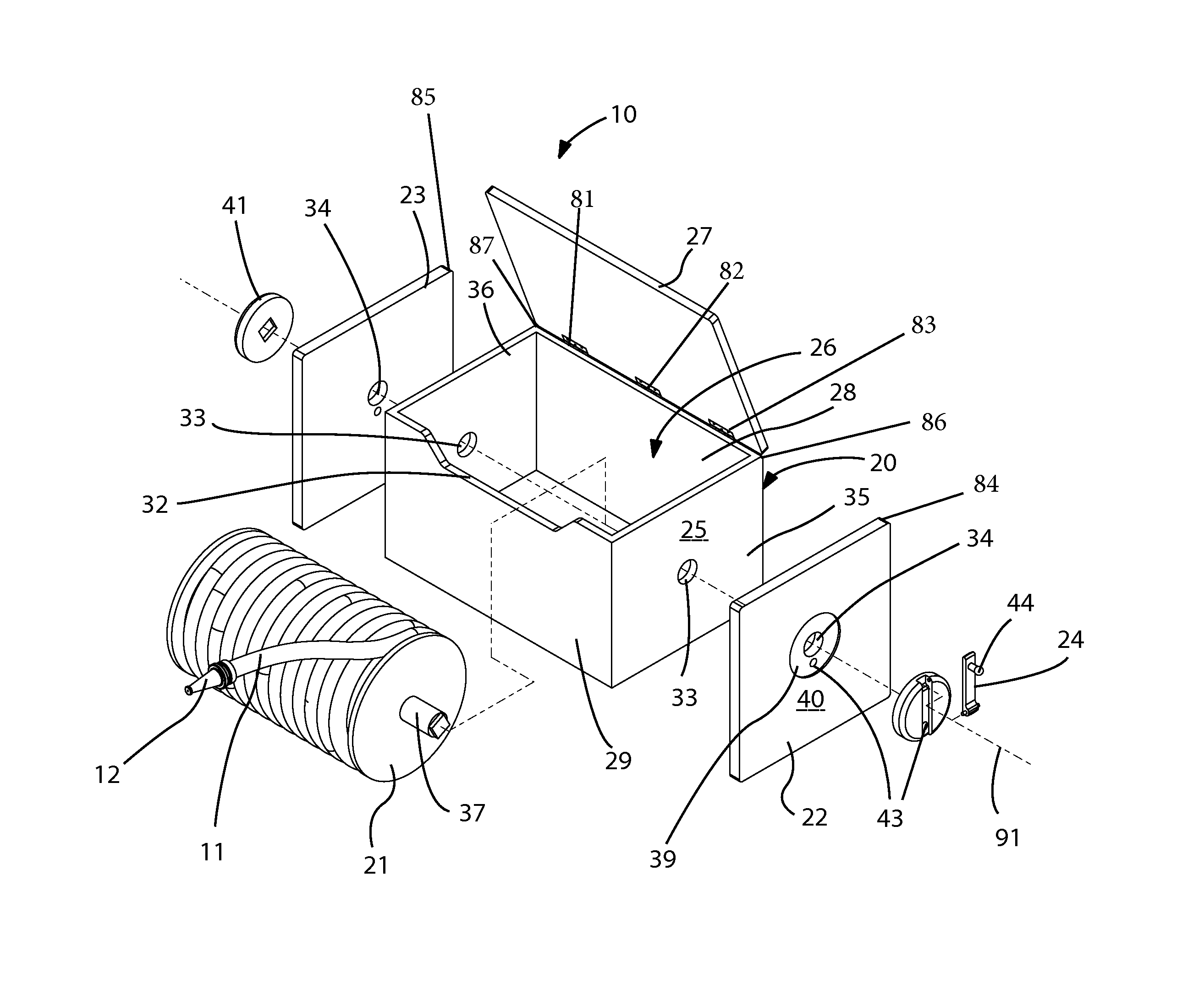 Indoor fire hydrant and associated method