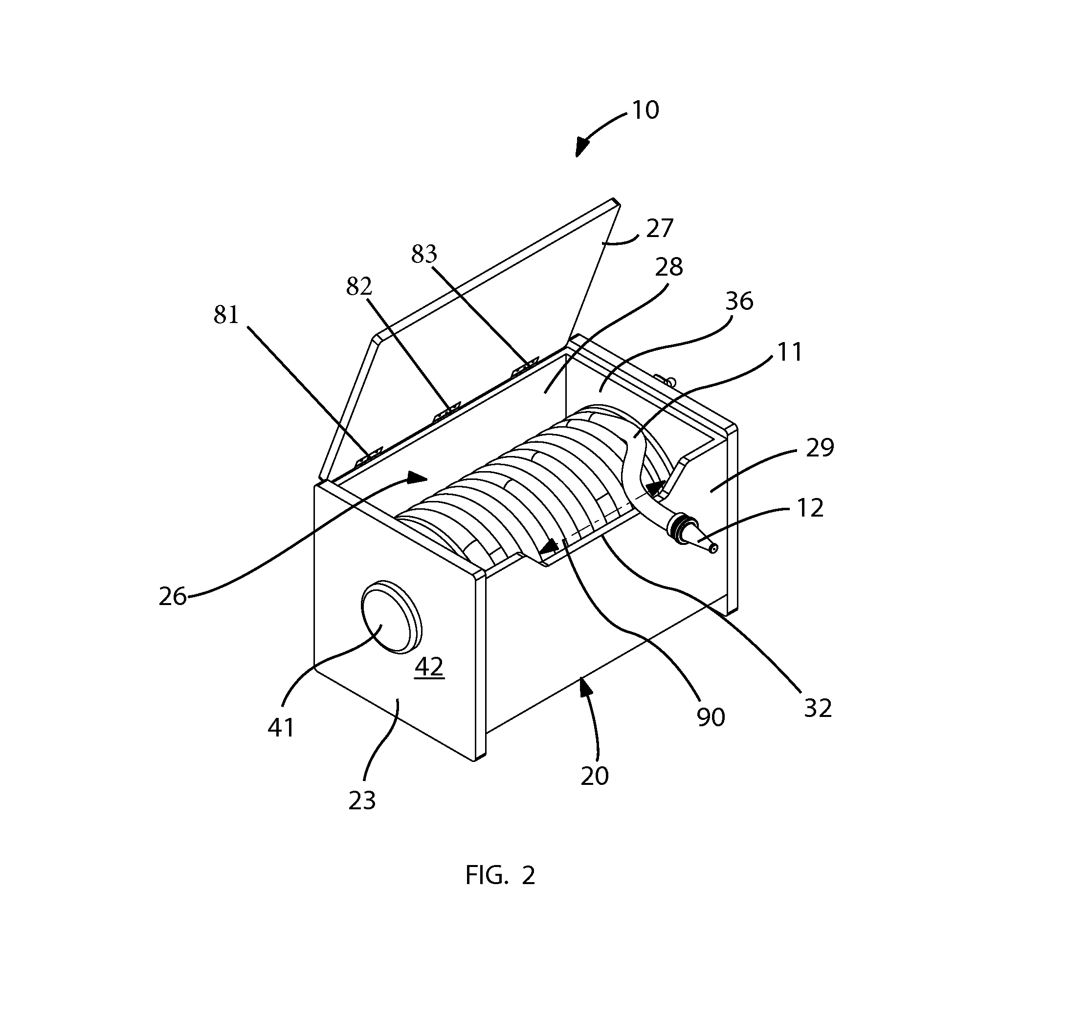 Indoor fire hydrant and associated method