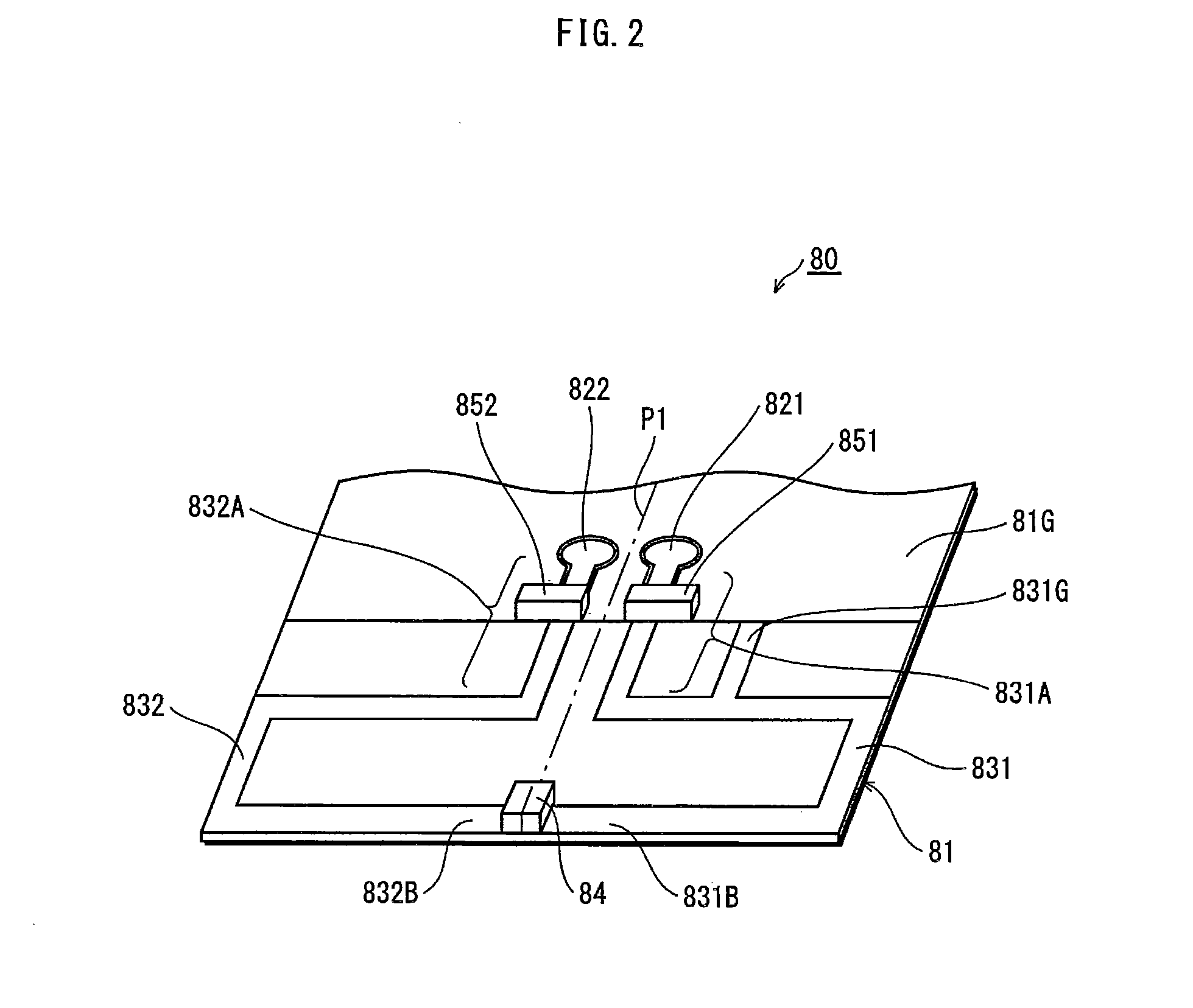 Composite antenna and portable telephone