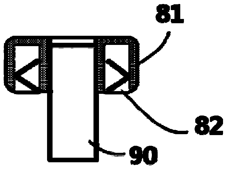 Grounding connection structure of gas spray header in plasma processing device