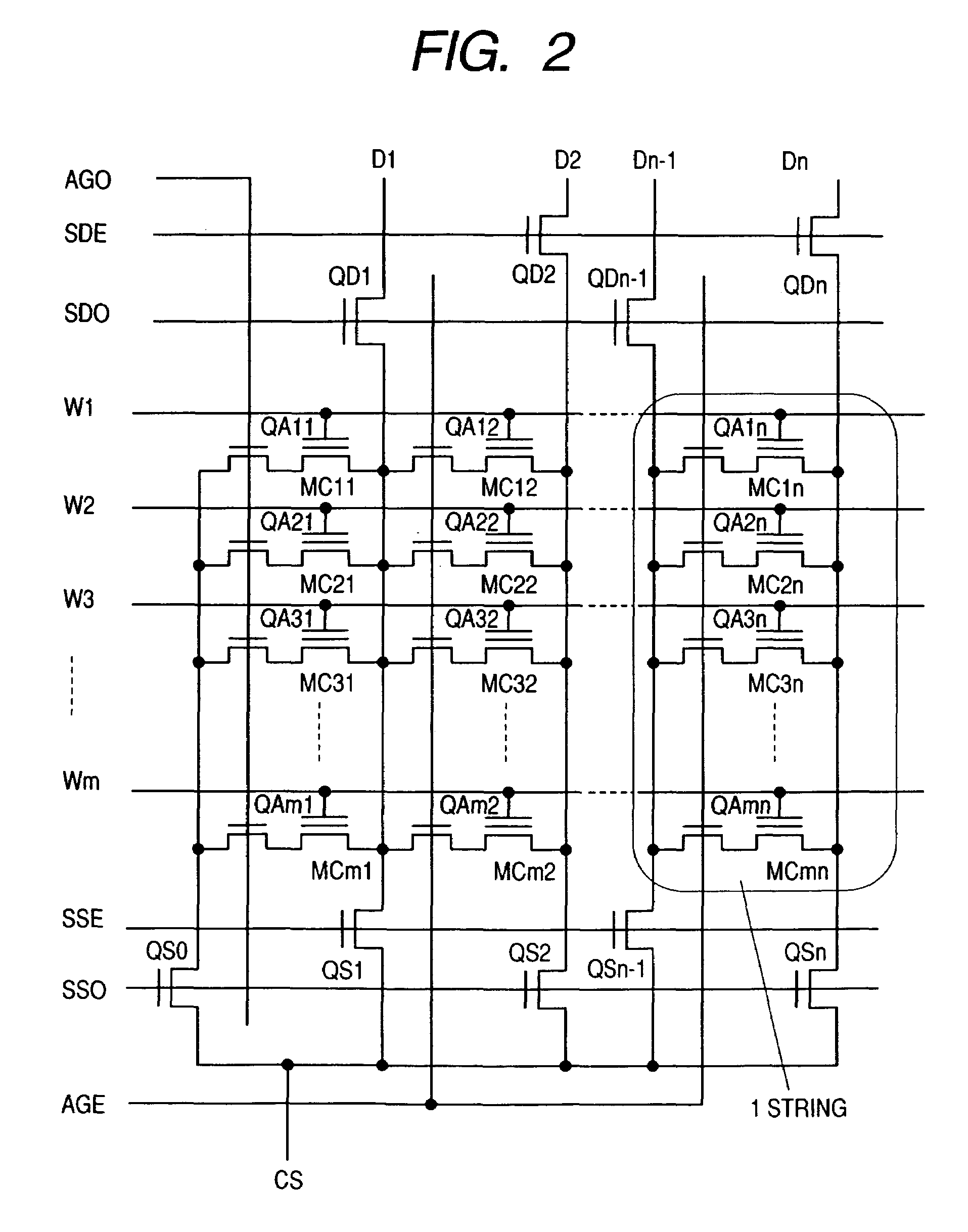 Nonvolatile semiconductor memory device capable of realizing optimized erasing operation in a memory array