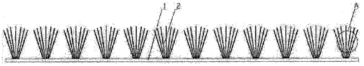 Camouflage grass capable of radar stealth and near-infrared stealth