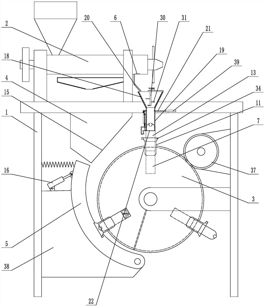 Torreya oil pressing device