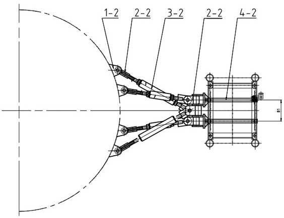 Wall-attached arrangement mechanism of construction hoist