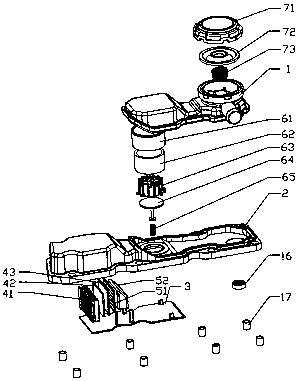 Pressure self-adjustment crankcase ventilation valve with composite filter structure