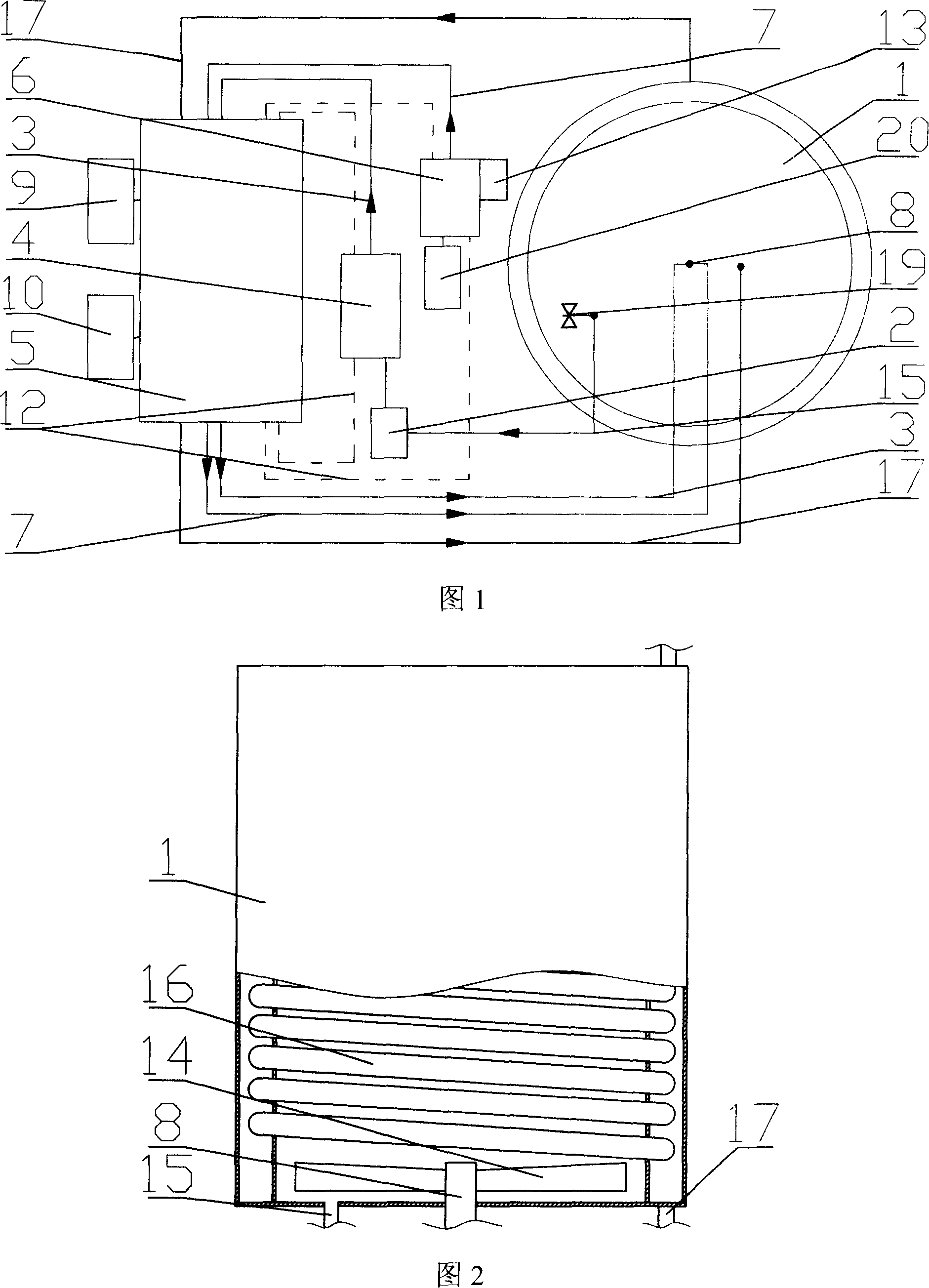Method for controlling air humidity of humiture test box and structure thereof