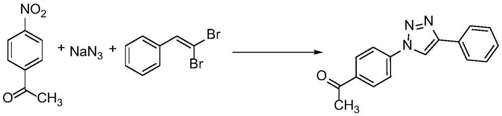 A kind of method of preparing 1,2,3-triazole by dibromovinylbenzene one-pot method