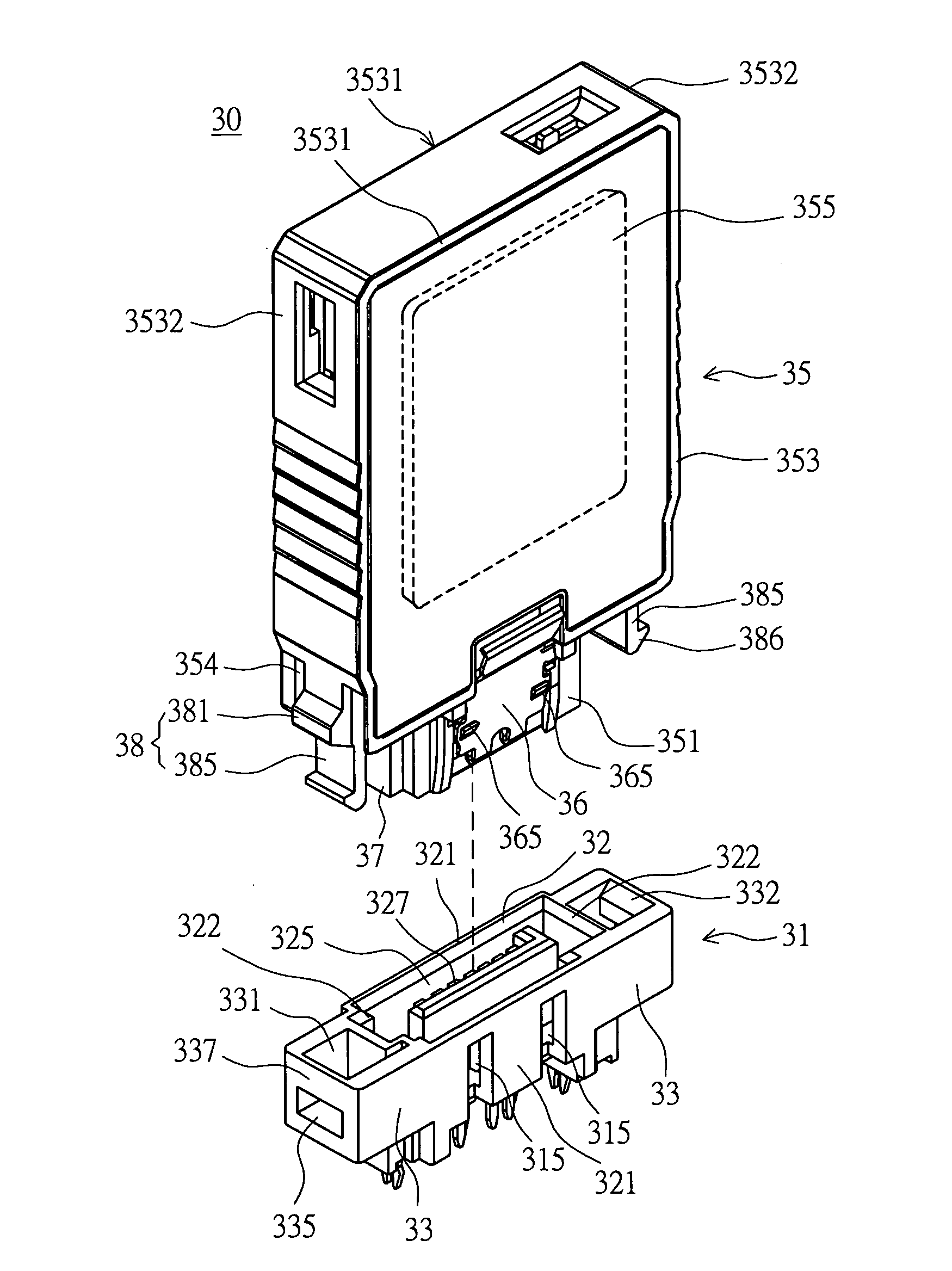 SATA data connection device with raised reliability