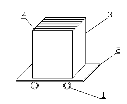 Short-distance glass transporting frame