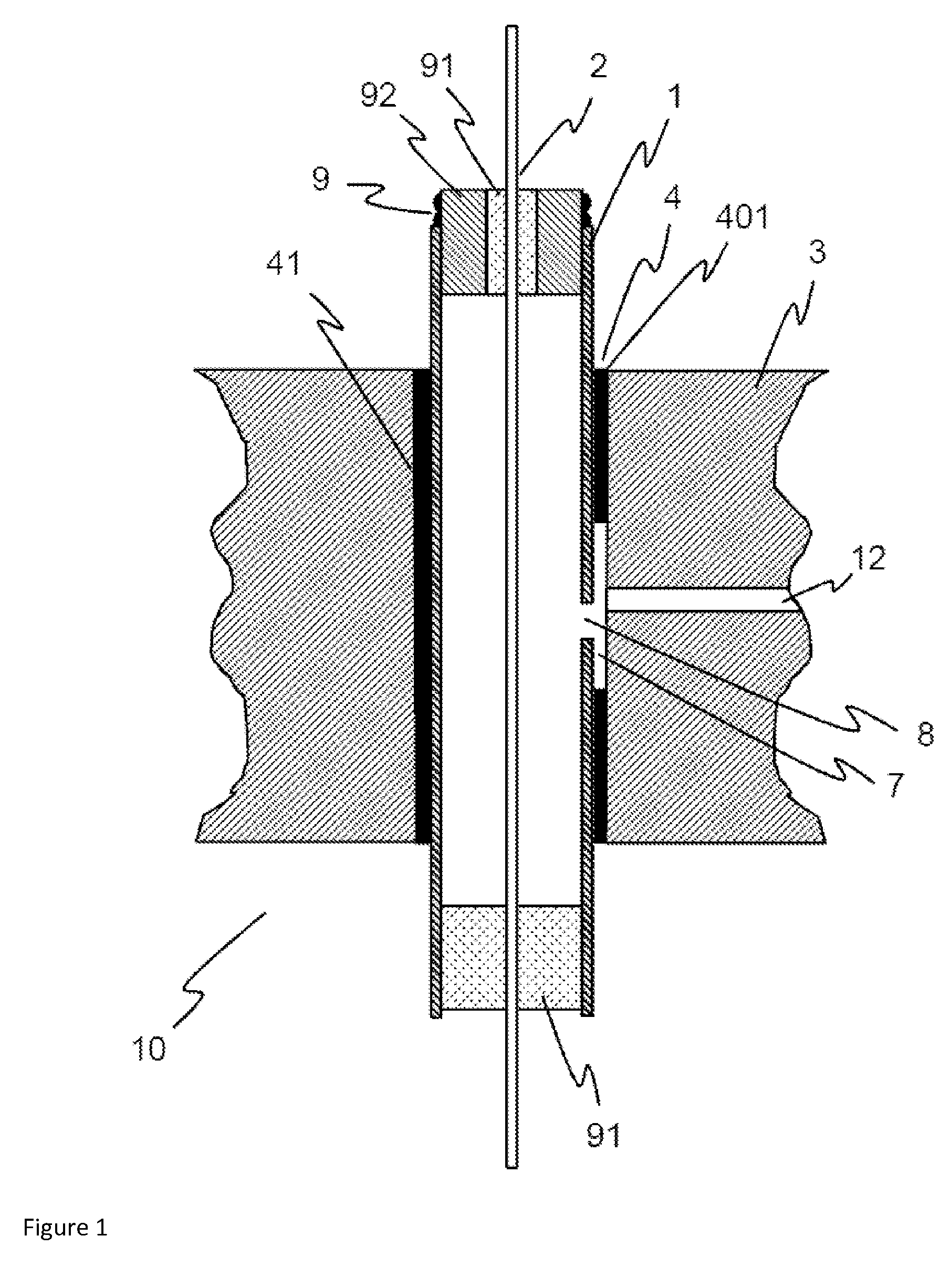 Fault-proof feed-through device