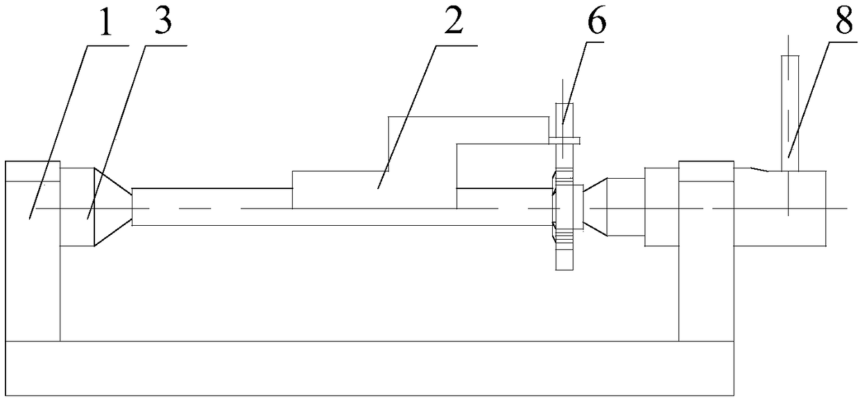 A horizontal table measuring device for measuring the center distance of tenons and grooves