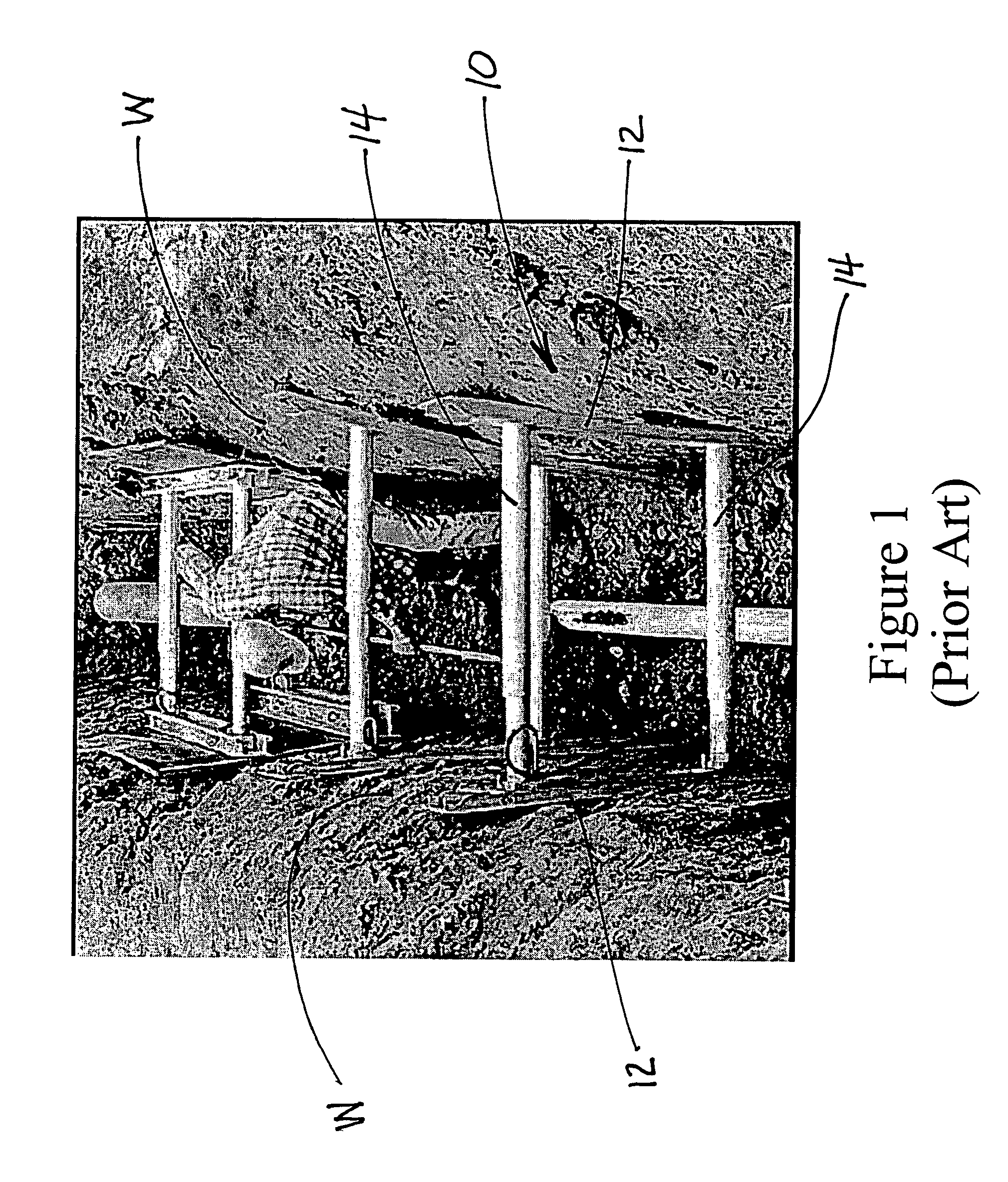 Shoring assembly and method