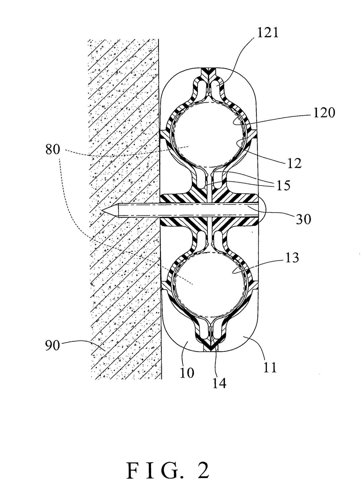 Organizing device for cable and wire