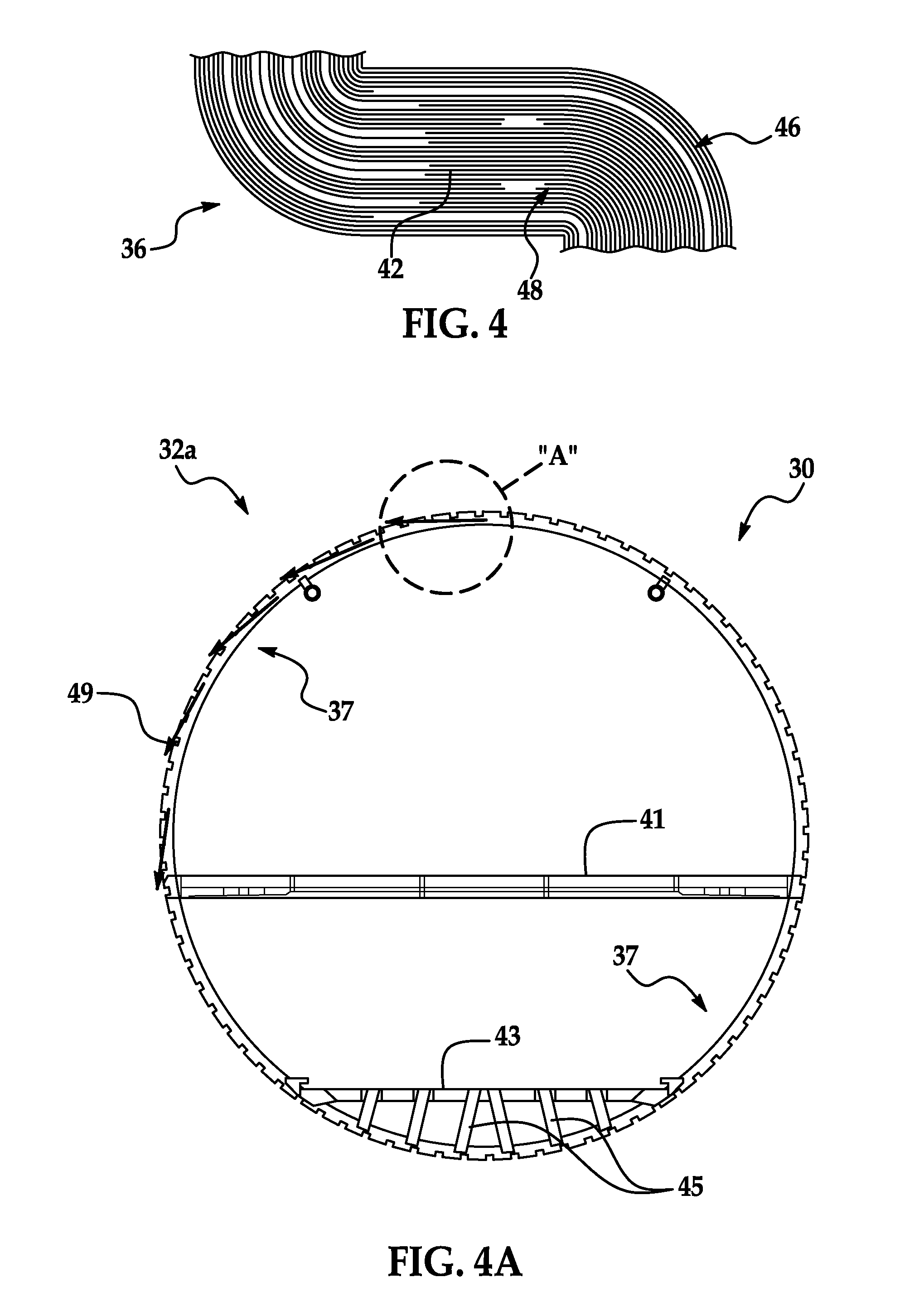 Curved composite frames and method of making the same