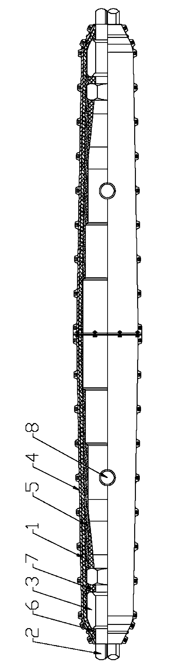 Intermediate joint of high-voltage cables