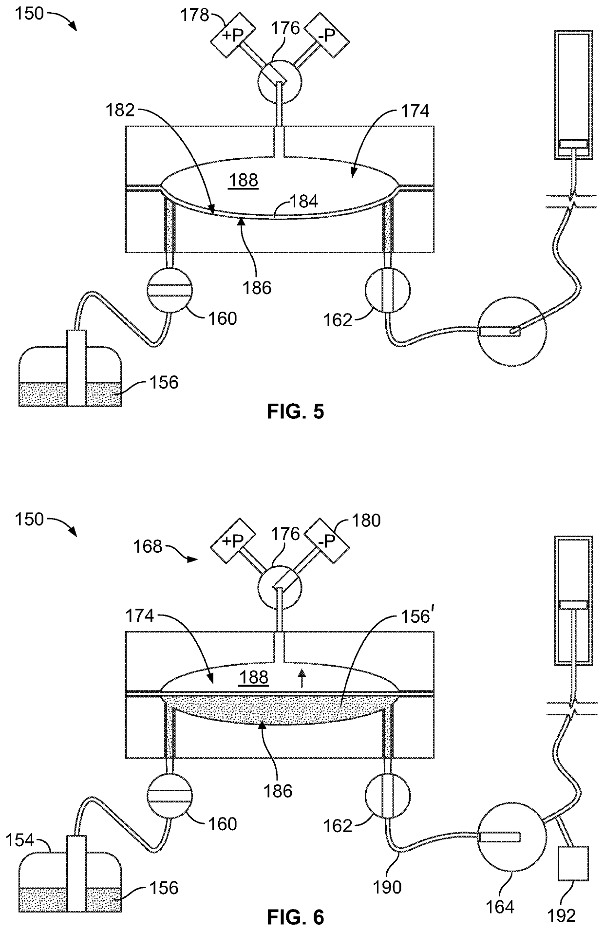In-line pressure accumulator and flow-control system for biological or chemical assays