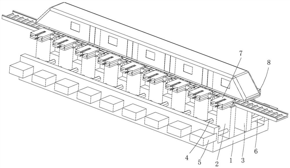 Lifting device for subway monitoring and maintenance