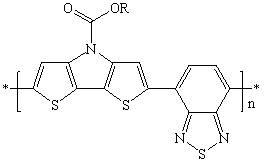 N-ester substituent bithiophene/pyrrole conjugated polymer