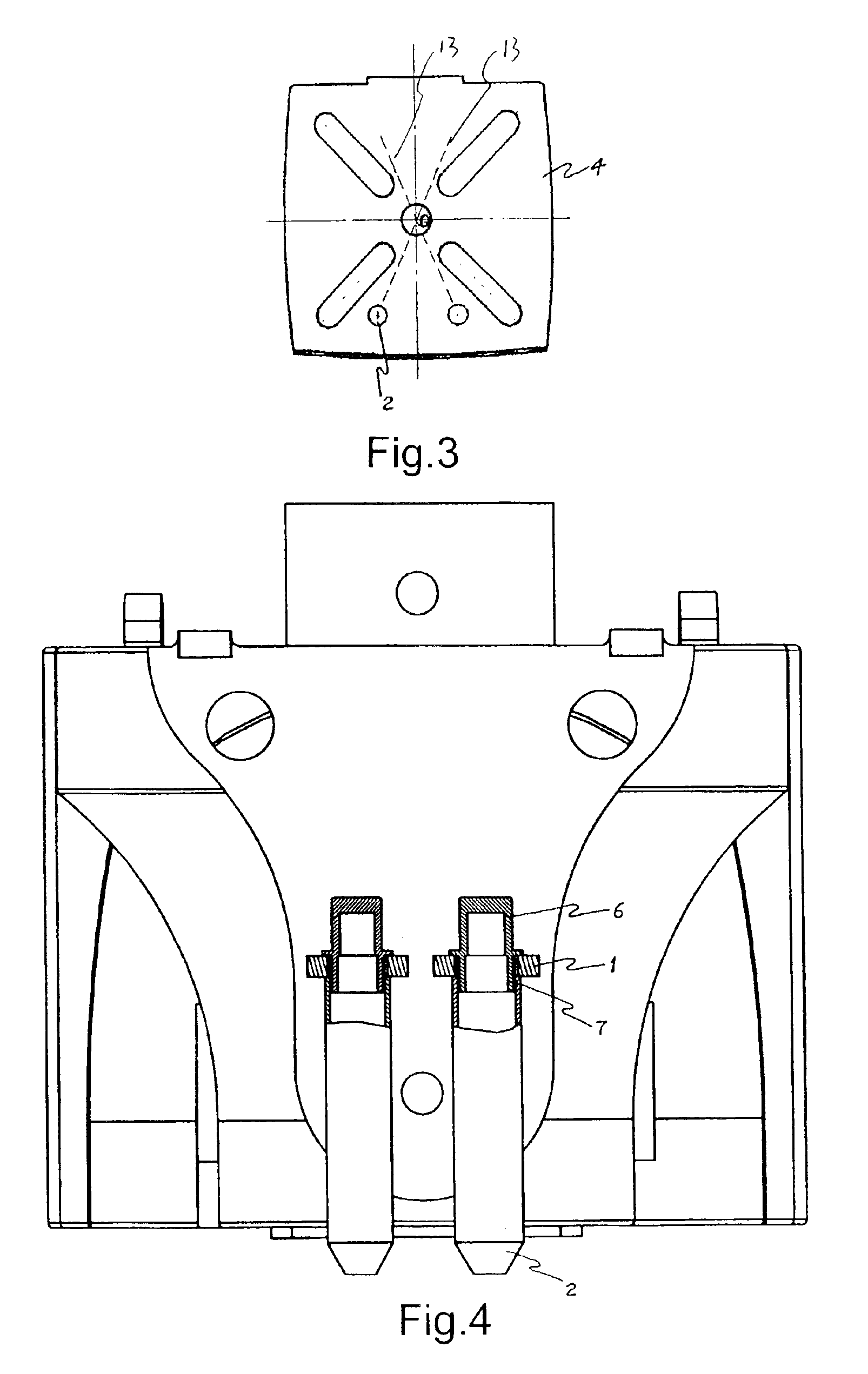 System of laser positioning of an aperture processing machine