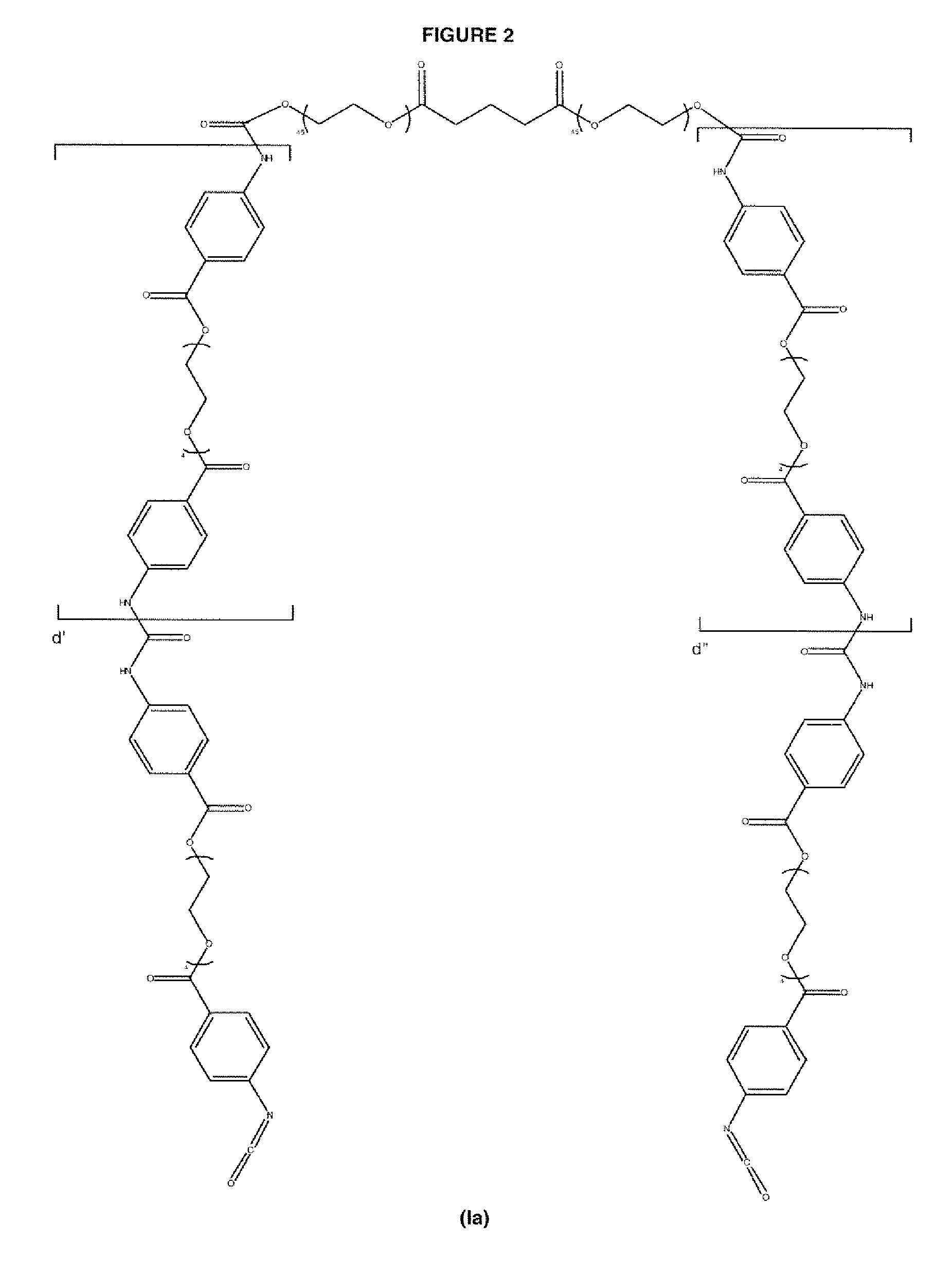 Diisocyanate terminated macromer and formulation thereof for use as an internal adhesive or sealant