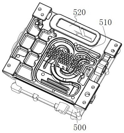 Die-casting die for producing shell and production method of shell