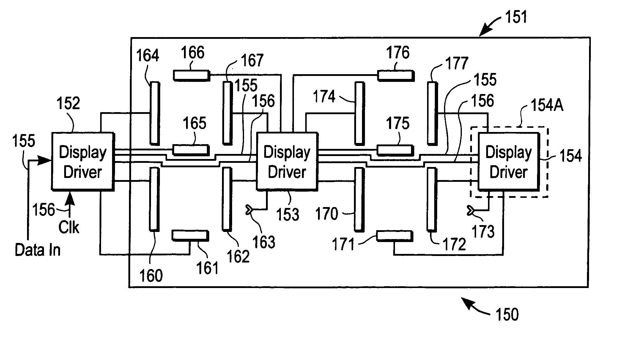 Display devices and integrated circuits