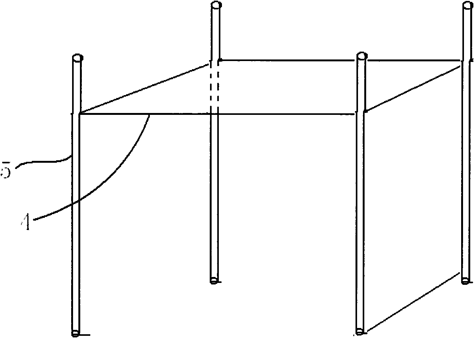 Large-area automobile sunshade net and using method
