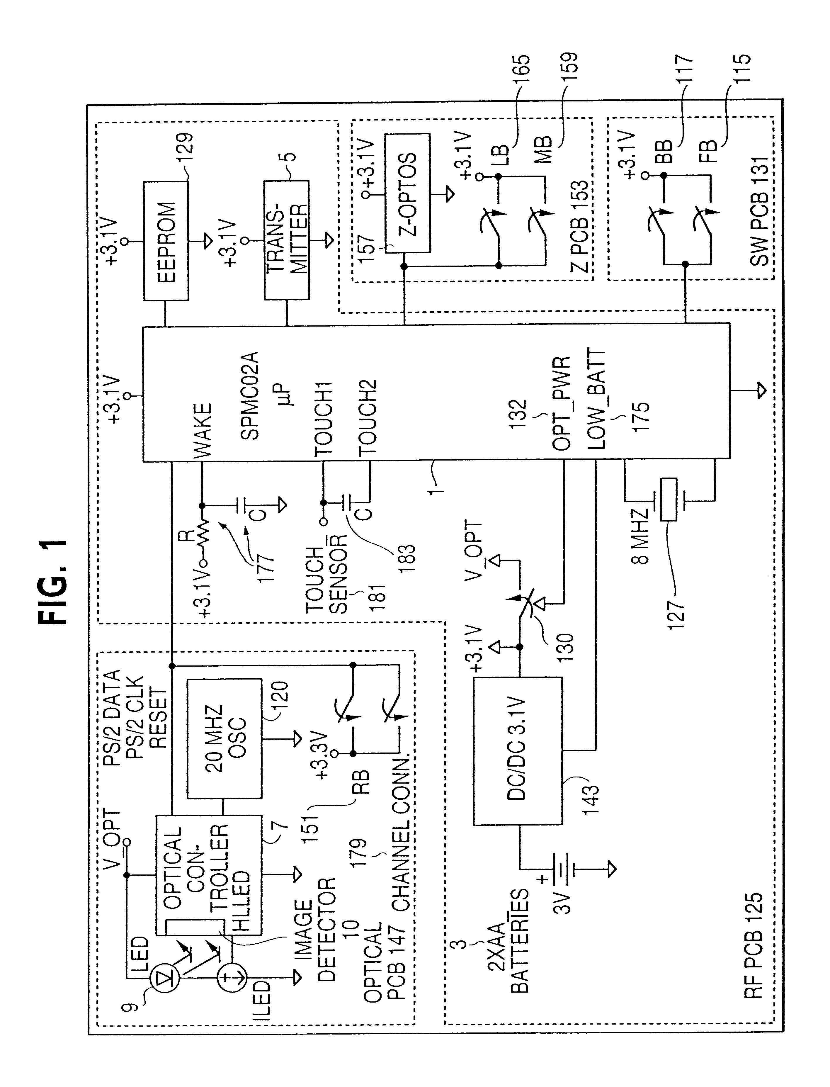 Capacitive sensing and data input device power management