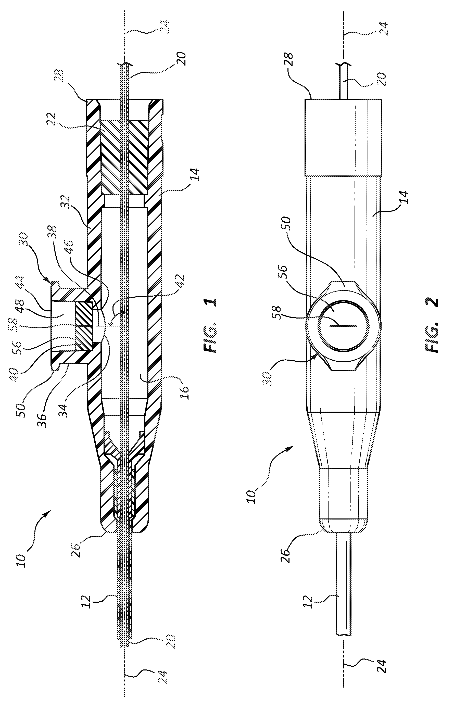 Catheter adapter port valve