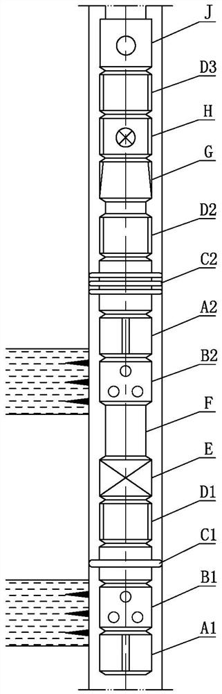 A double-sealed spanning test string