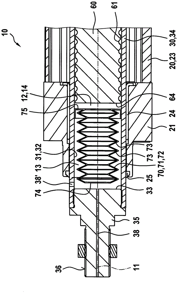 Executor of elastic element for volume balance