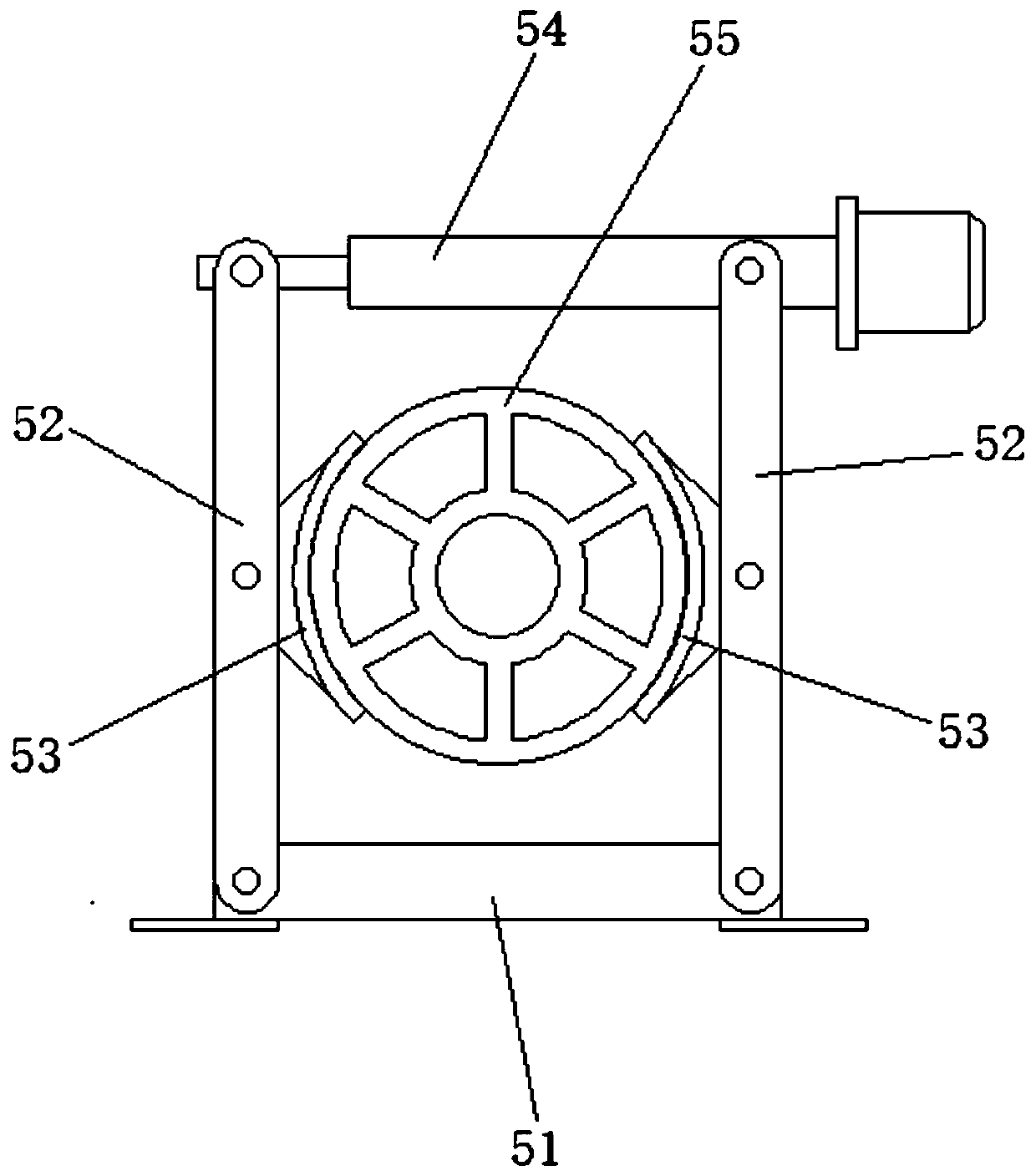 Braking device for permanent-magnet direct-driving roller