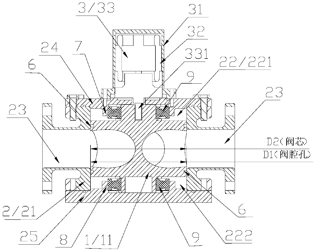 A rotary reversing valve