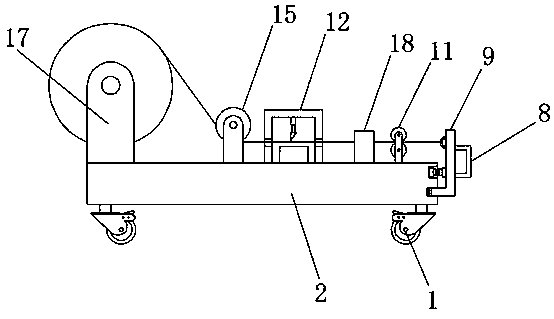 Stable wiring device for electric wire and cable laying