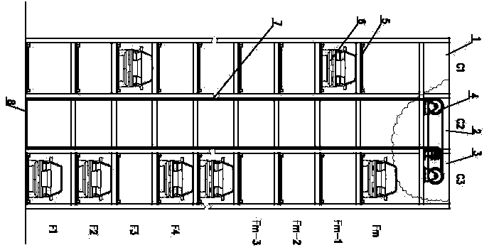 Parking equipment for no-load vehicle board temporary storage and standby and no-load vehicle board switch