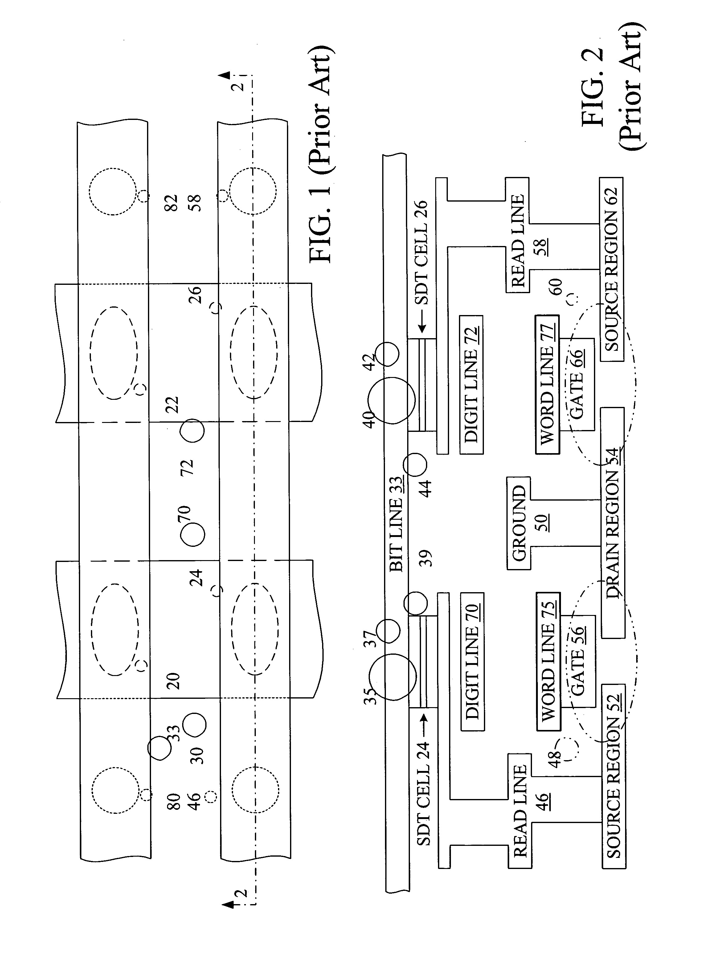 Magnetic memory cell with plural read transistors