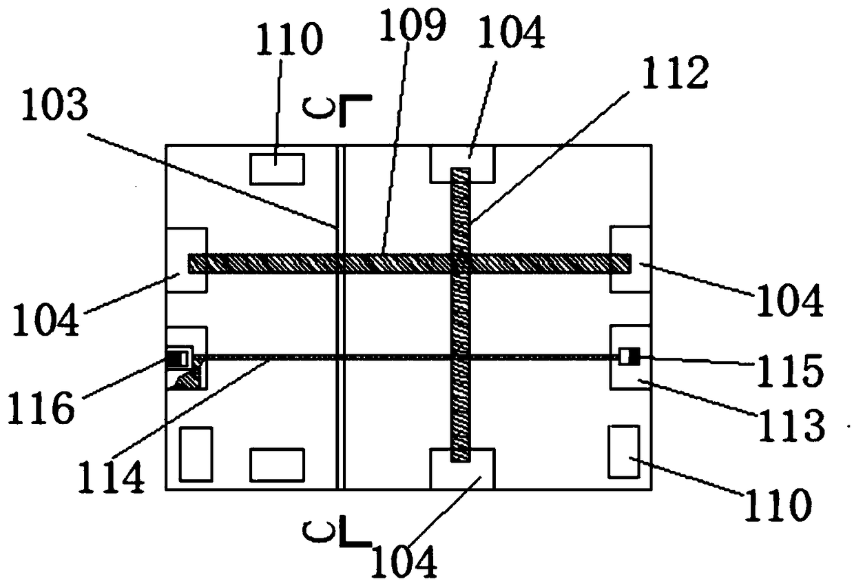 Integrally-formed type modular wall of fabricated integrated house and construction method thereof