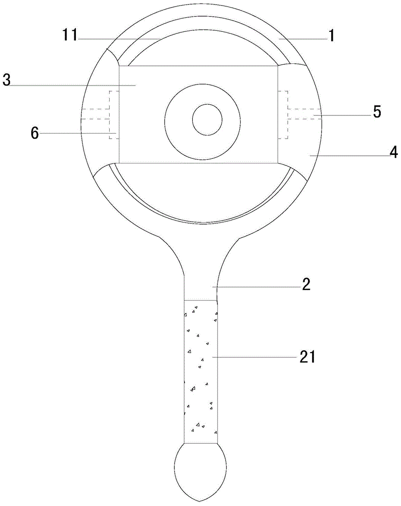 Disc-shaped camera auxiliary instrument