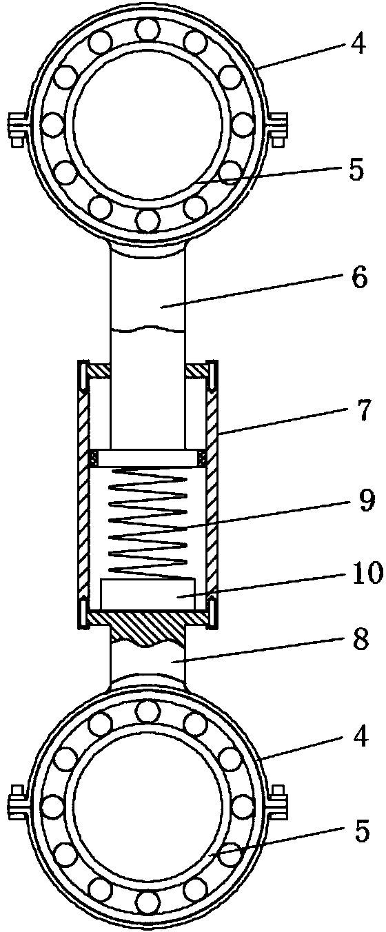 Device and method for measuring thickness of lubricating oil film on high-speed rolling interface