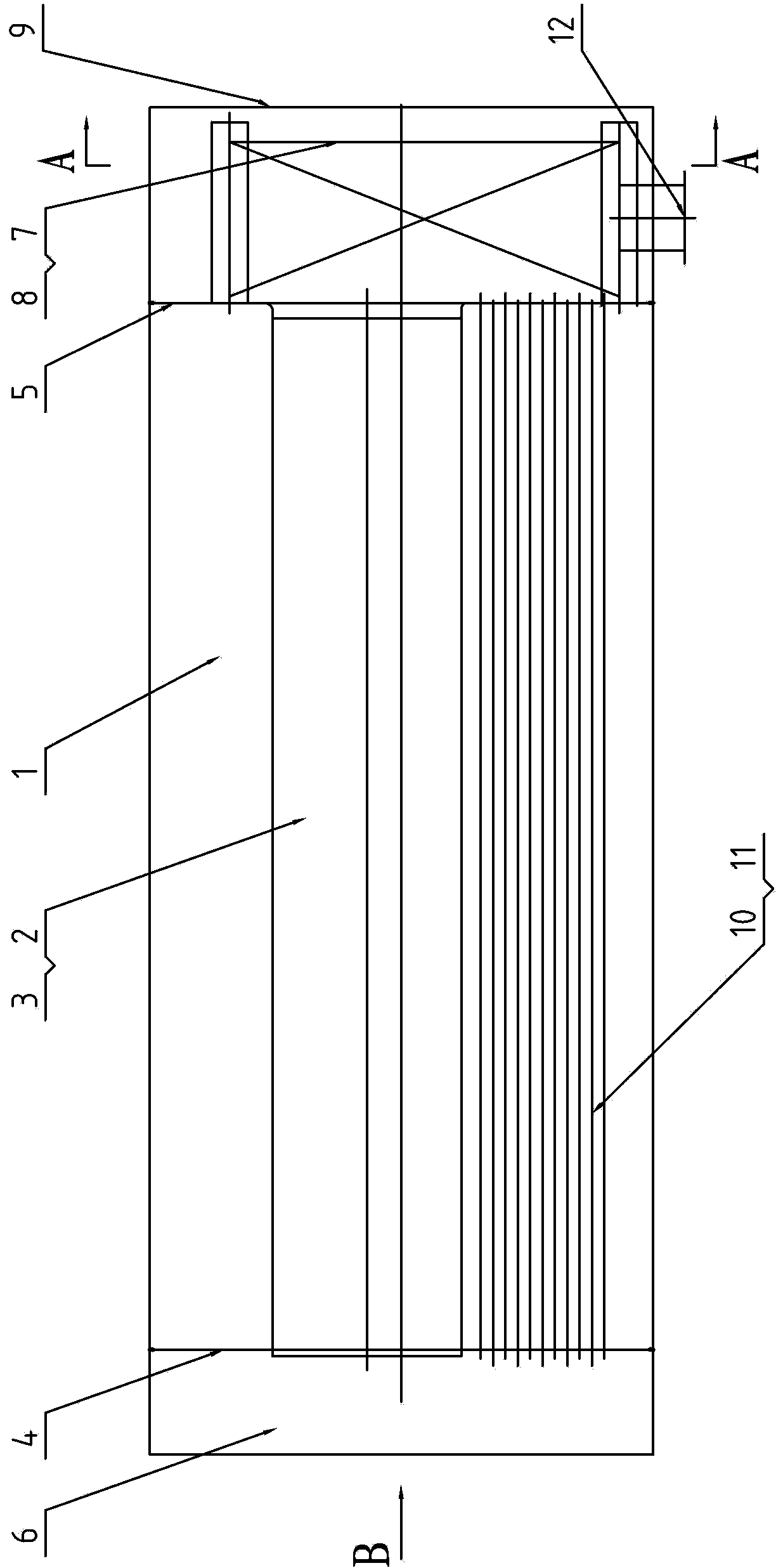 A horizontal double-channel pulverized coal boiler