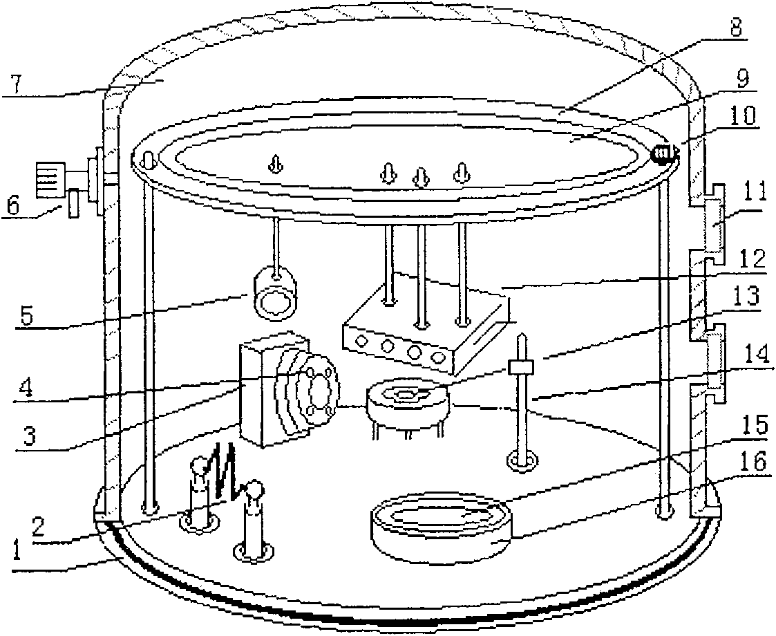 Film preparation device and observation method for film growth