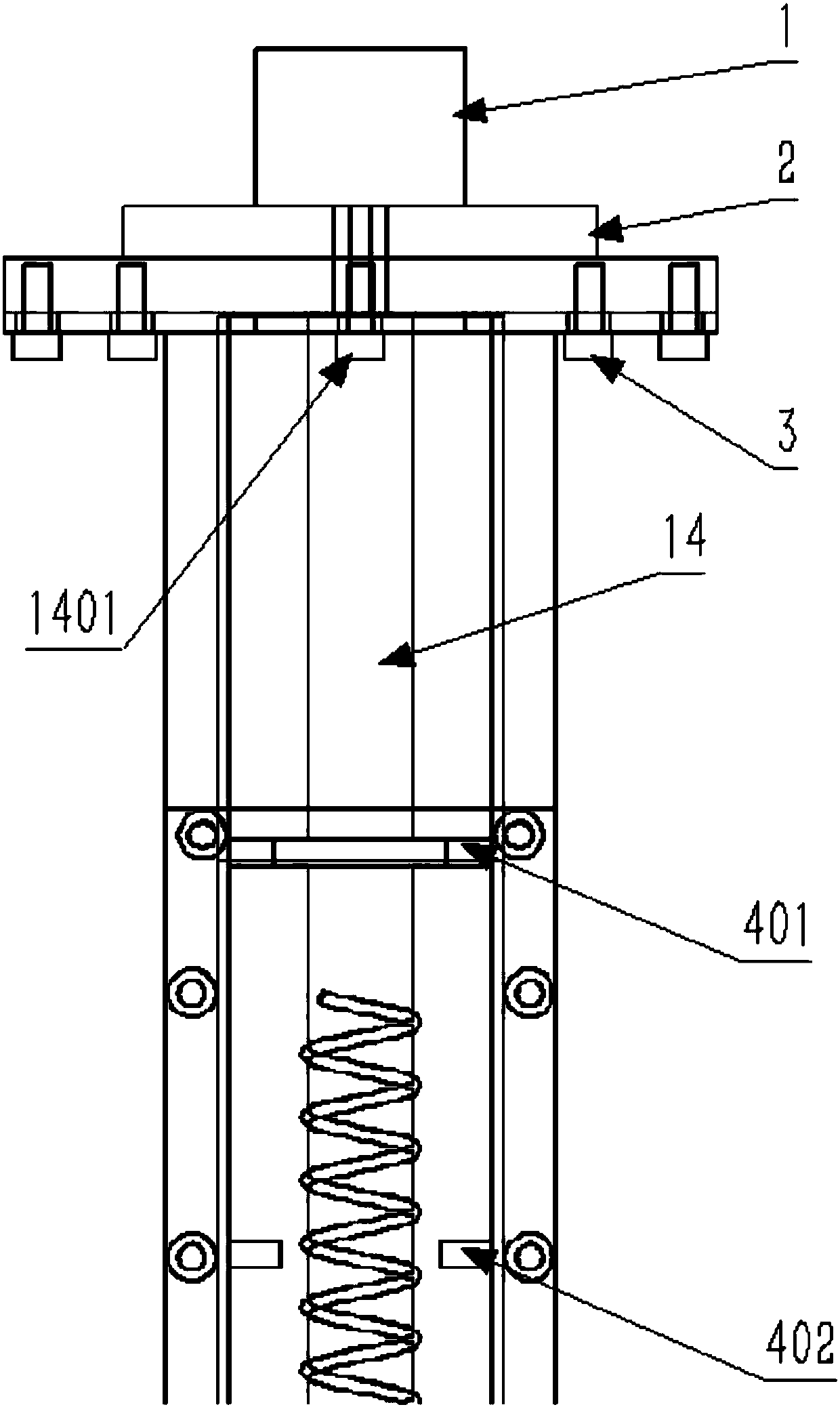 Intrusive diagnosis device capable of achieving precision movement and lateral wire leading