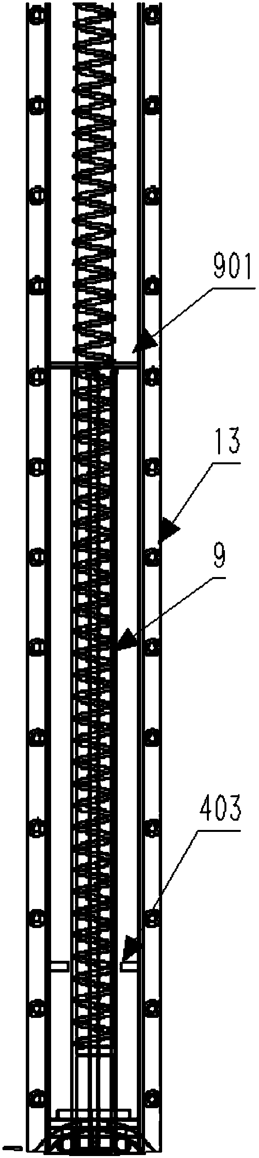 Intrusive diagnosis device capable of achieving precision movement and lateral wire leading