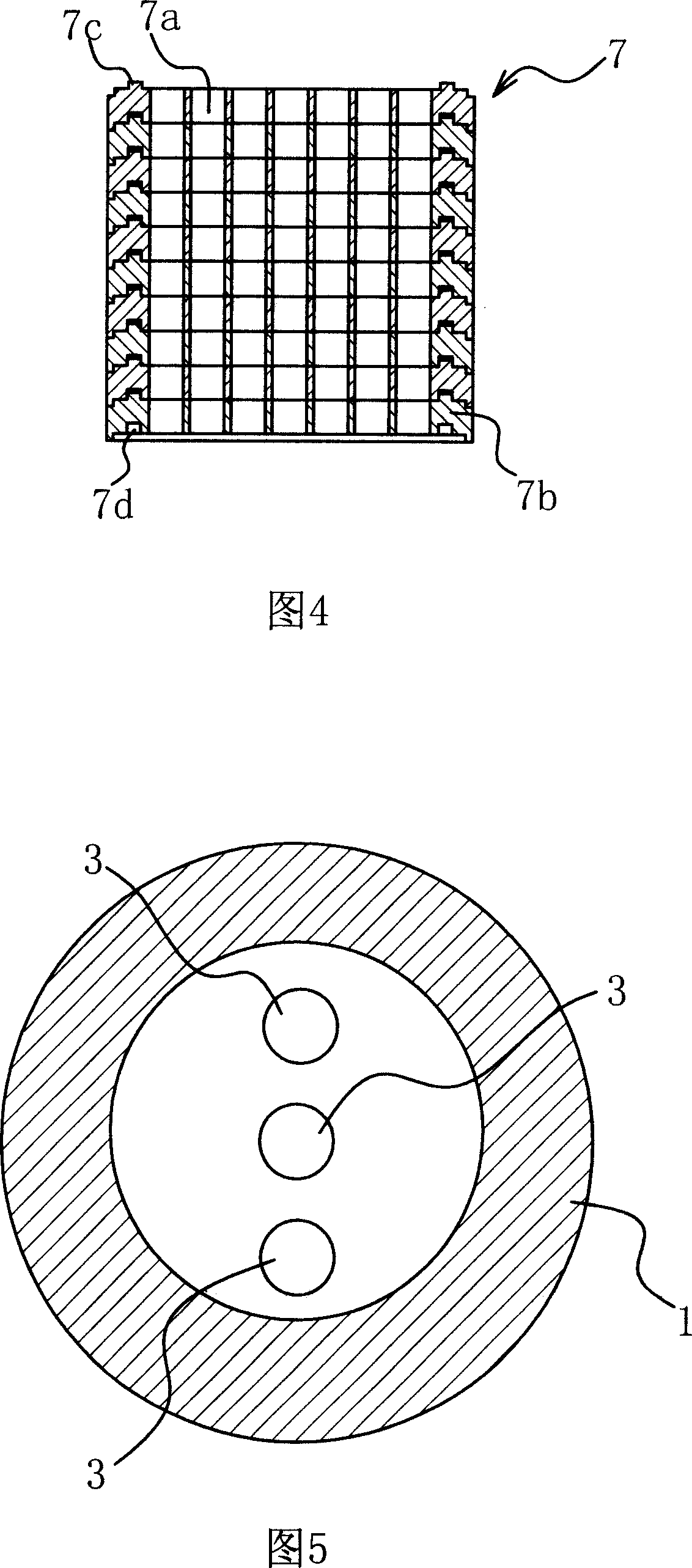 Small section branch-flow measuring method for large-diameter gas flow and apparatus thereof