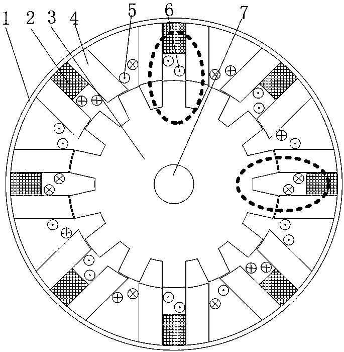 A two-phase stepper motor