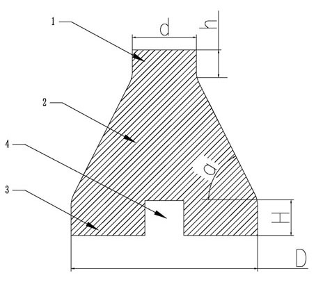 Drawing mould special for metal manifolds